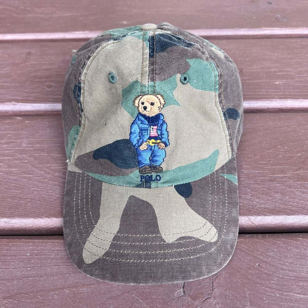 Polo Ralph Lauren Camouflage Polo Bear Baseball Cap